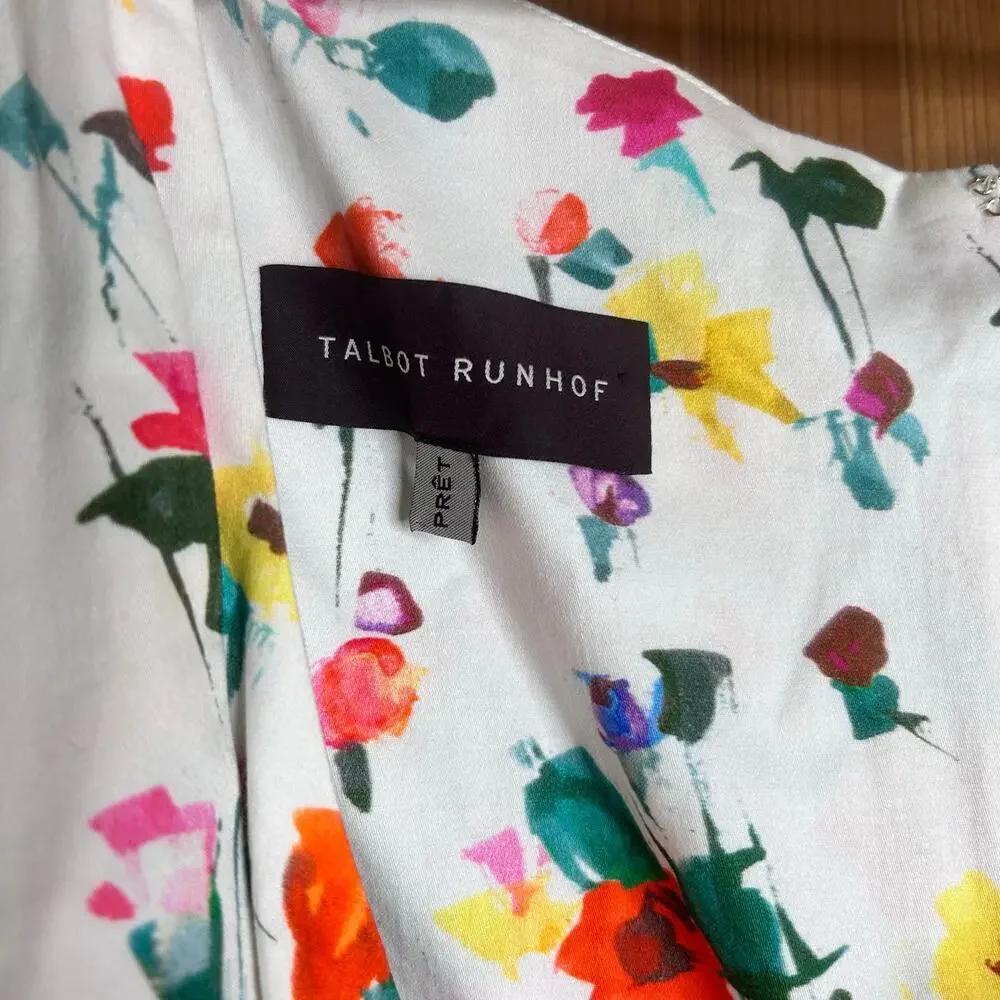 Talbot Runhof‎ Floral Midi Dress